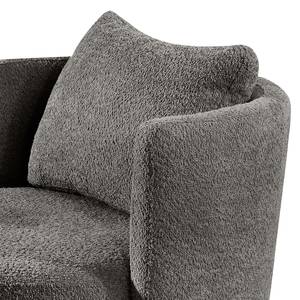 Fauteuil XXL Timboan Tissu Bouclé Abby: Anthracite