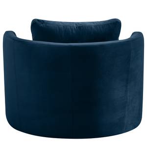 Fauteuil XXL Timboan Velours Blonda: Bleu marine