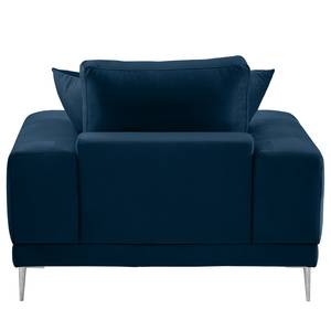 Fauteuil Kelson Velours Blonda: Bleu marine