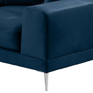 Fauteuil Kelson Velours Blonda: Bleu marine