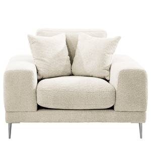 Fauteuil Kelson Tissu Bouclé Abby: Blanc polaire