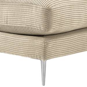 Polsterhocker Kelson Cordstoff Poppy: Beige