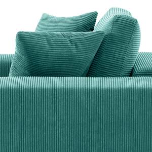 Fauteuil Kelson Velours côtelé Poppy: Turquoise