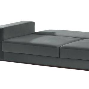 Canapé convertible Keluha Microfibre Faria: Gris foncé