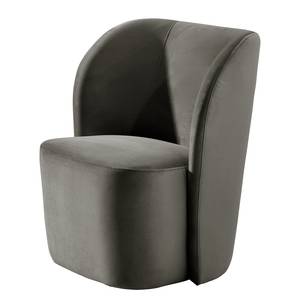 Fauteuil Nadolo Velours Blonda: Anthracite