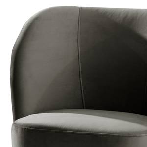 Fauteuil Nadolo Velours Blonda: Anthracite