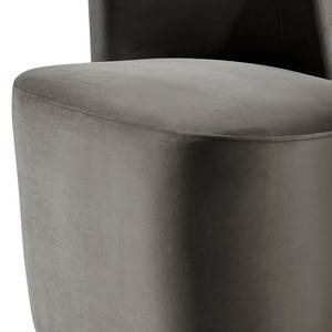 Fauteuil Nadolo Velours Blonda: Anthracite