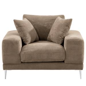 Fauteuil Kelson Velours côtelé Poppy: Taupe