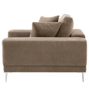 Fauteuil Kelson Velours côtelé Poppy: Taupe