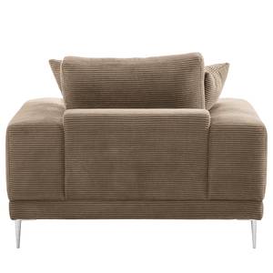 Fauteuil Kelson Velours côtelé Poppy: Taupe