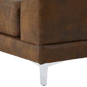 Fauteuil Aniaro Microvezel Goda: Chocoladebruin - Aluminium