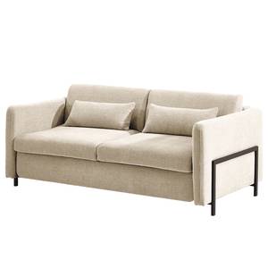 Schlafsofa Ulanula mit Matratze Webstoff Cieli: Beige