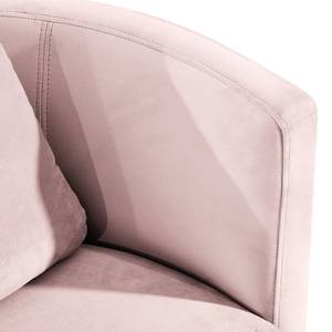 Fauteuil XXL Timboan Velours Blonda: Rose vieilli