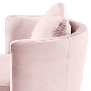 Fauteuil XXL Timboan Velours Blonda: Rose vieilli