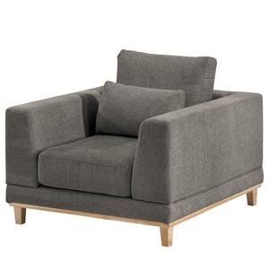 Fauteuil Aniaro Tissu Maila: Gris foncé - Hêtre