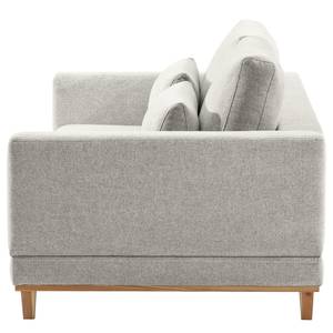 2-Sitzer Sofa Aniaro Webstoff Maila: Hellgrau - Buche