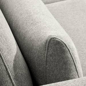 2-Sitzer Sofa Aniaro Webstoff Maila: Hellgrau - Buche