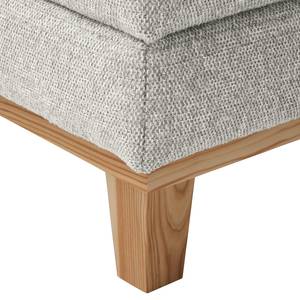 2-Sitzer Sofa Aniaro Webstoff Maila: Hellgrau - Buche