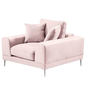 Fauteuil Kelson Velours Blonda: Rose vieilli