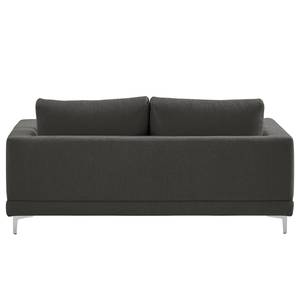 2-Sitzer Sofa Aniaro Webstoff Maila: Anthrazit - Aluminium