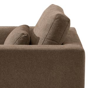 Fauteuil Aniaro Geweven stof Maila: Bruin - Beuk