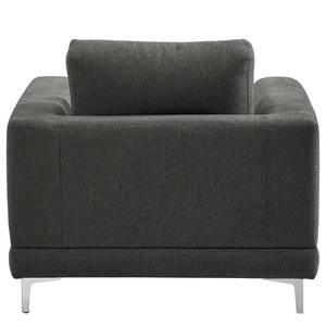 Fauteuil Aniaro Tissu Maila: Anthracite - Aluminium