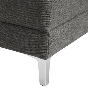 Sessel Aniaro Webstoff Maila: Anthrazit - Aluminium