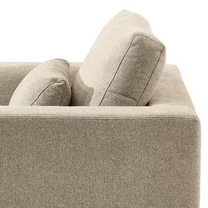 Fauteuil Aniaro Geweven stof Maila: Beige - Beuk