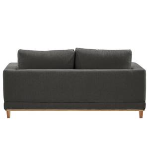 2-Sitzer Sofa Aniaro Webstoff Maila: Anthrazit - Buche