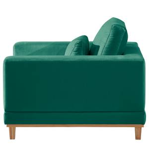 Fauteuil Aniaro Velours Onoli: Vert vieilli - Hêtre