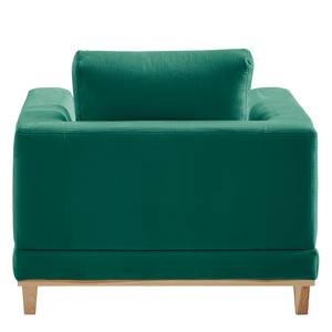 Fauteuil Aniaro Velours Onoli: Antiek groen - Beuk