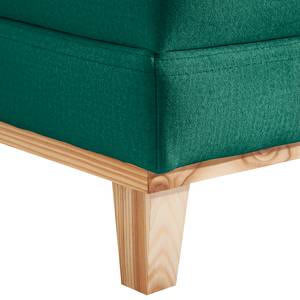 Fauteuil Aniaro Velours Onoli: Antiek groen - Beuk