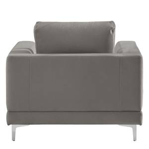 Fauteuil Aniaro Velours Onoli: Gris fumé - Aluminium