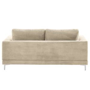 2-Sitzer Sofa Aniaro Cordstoff Poppy: Beige  - Aluminium