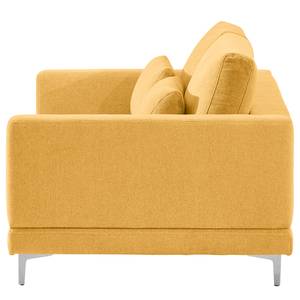 2-Sitzer Sofa Aniaro Webstoff Maila: Gelb - Aluminium