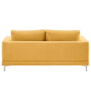 2-Sitzer Sofa Aniaro Webstoff Maila: Gelb - Aluminium