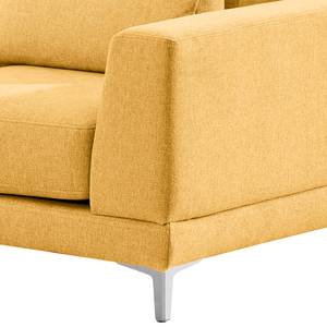 2-Sitzer Sofa Aniaro Webstoff Maila: Gelb - Aluminium