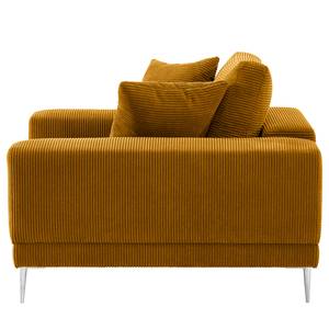 Fauteuil Kelson Velours côtelé Poppy: Jaune moutarde