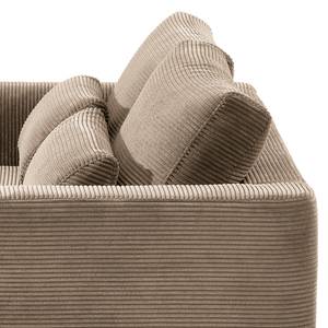 2-Sitzer Sofa Aniaro Cordstoff Poppy: Taupe - Aluminium