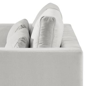 2-Sitzer Sofa Aniaro Samt Onoli: Hellgrau - Buche