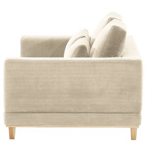 2-Sitzer Sofa Aniaro Cordstoff Poppy: Beige  - Buche