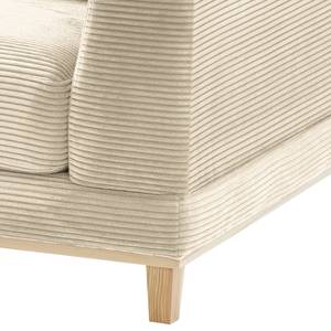 2-Sitzer Sofa Aniaro Cordstoff Poppy: Beige  - Buche