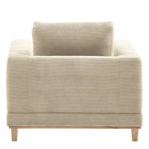 Fauteuil Aniaro Velours côtelé Poppy: Beige - Hêtre