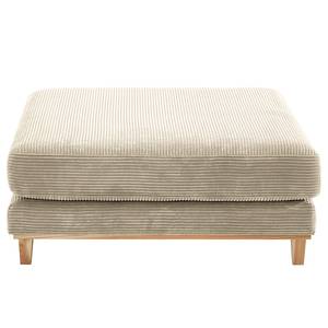 Gestoffeerde hocker Aniaro Corduroy Poppy: Beige - Beuk