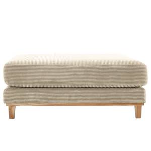 Gestoffeerde hocker Aniaro Corduroy Poppy: Beige - Beuk