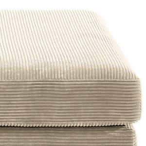 Gestoffeerde hocker Aniaro Corduroy Poppy: Beige - Beuk