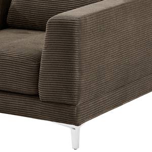 Fauteuil Aniaro Corduroy Poppy: Bruin - Aluminium