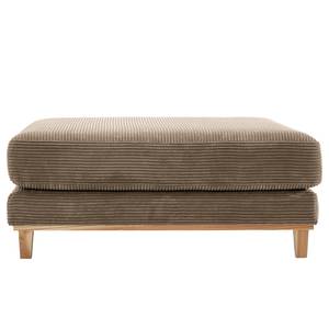 Gestoffeerde hocker Aniaro Corduroy Poppy: Taupe - Beuk