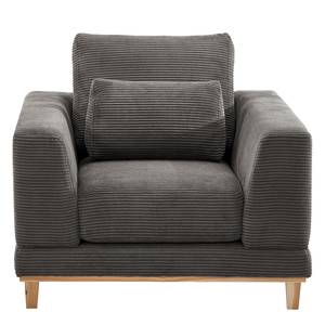 Fauteuil Aniaro Corduroy Poppy: Grijs - Beuk