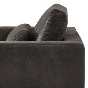 Fauteuil Aniaro Microfibre Goda: Anthracite - Hêtre